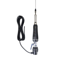 Folding CB PNI LED 1000 antenna, 80 cm long, with cable and butterfly fixed mount, 26-30 MHz, 300 Watt, illuminates during transmission