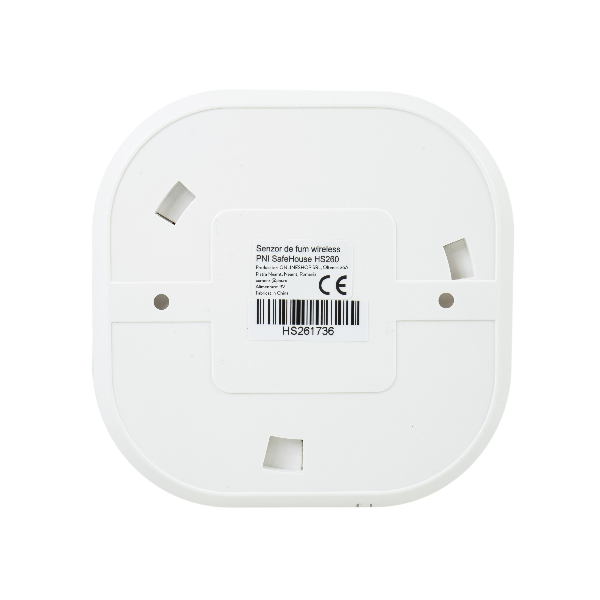 Senzor de fum wireless PNI SafeHouse HS260 compatibil cu sisteme de alarma wireless PNI imagine noua 2022
