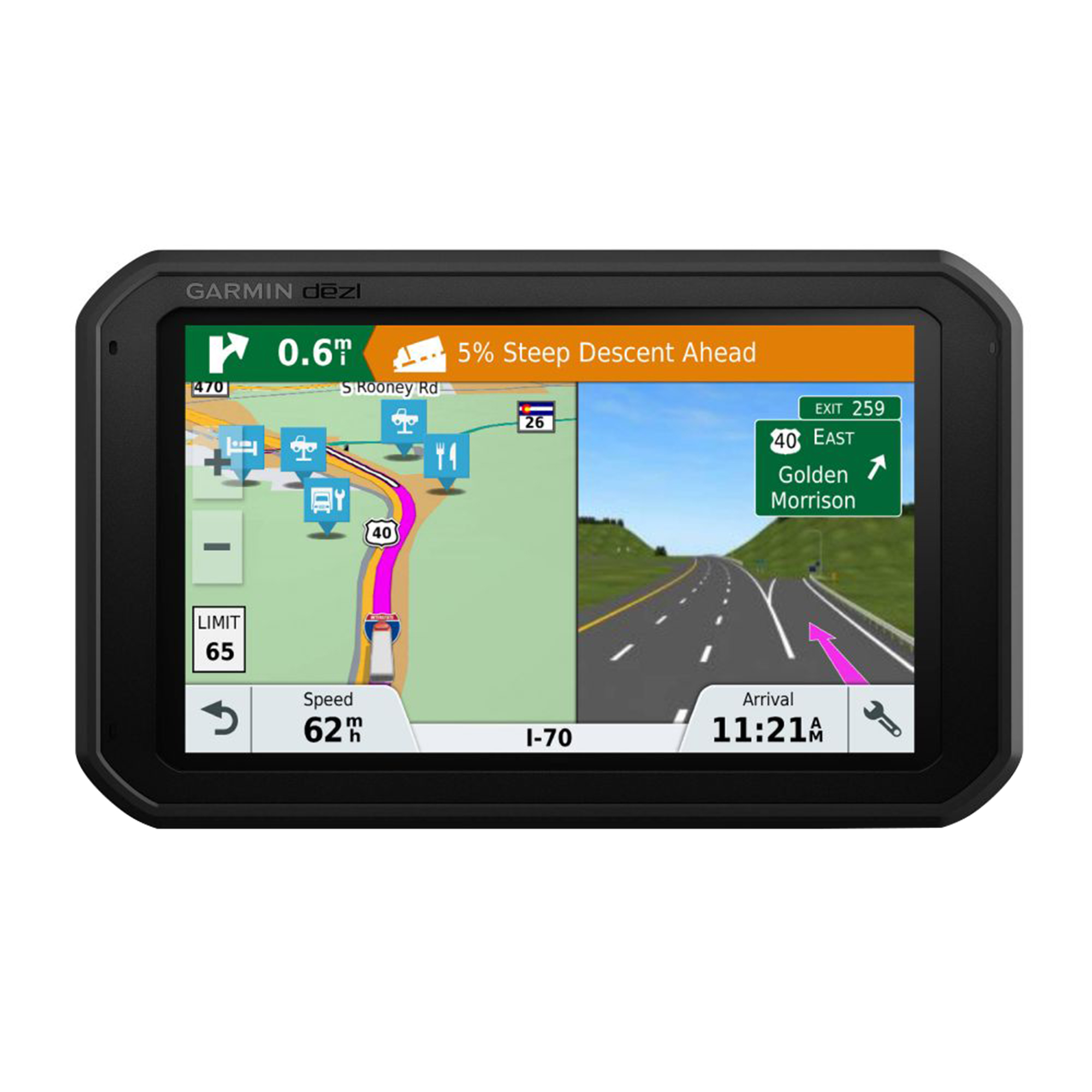 Sistem de navigatie GPS Garmin DezlCam 785 LMT-D, ecran 7 inch, 820mAh, 16GB memorie interna, cu camera de bord integrata