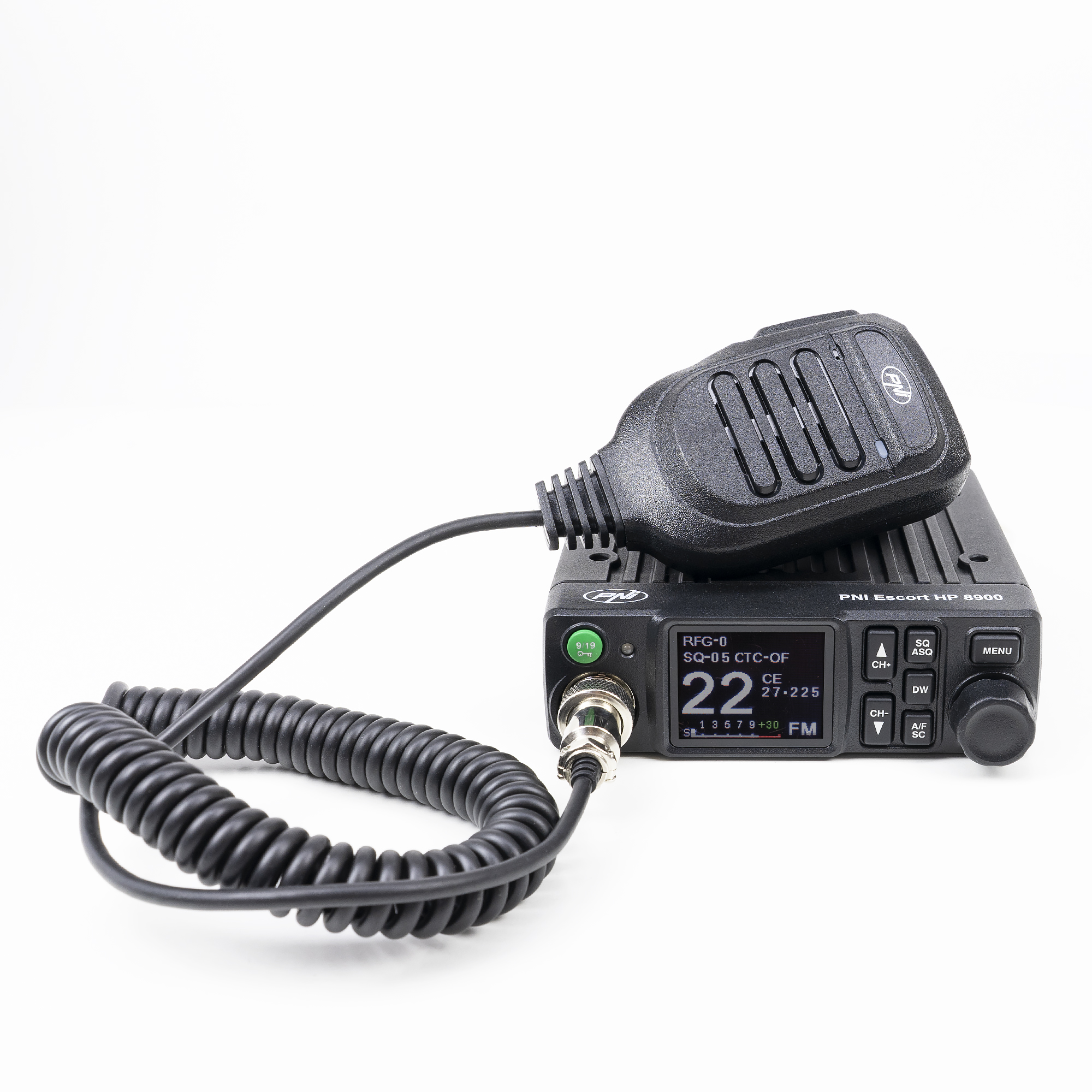 Pachet Statie radio CB PNI Escort HP 8900 ASQ, 12-24V + Antena CB PNI LED 2000 cu baza magnetica
