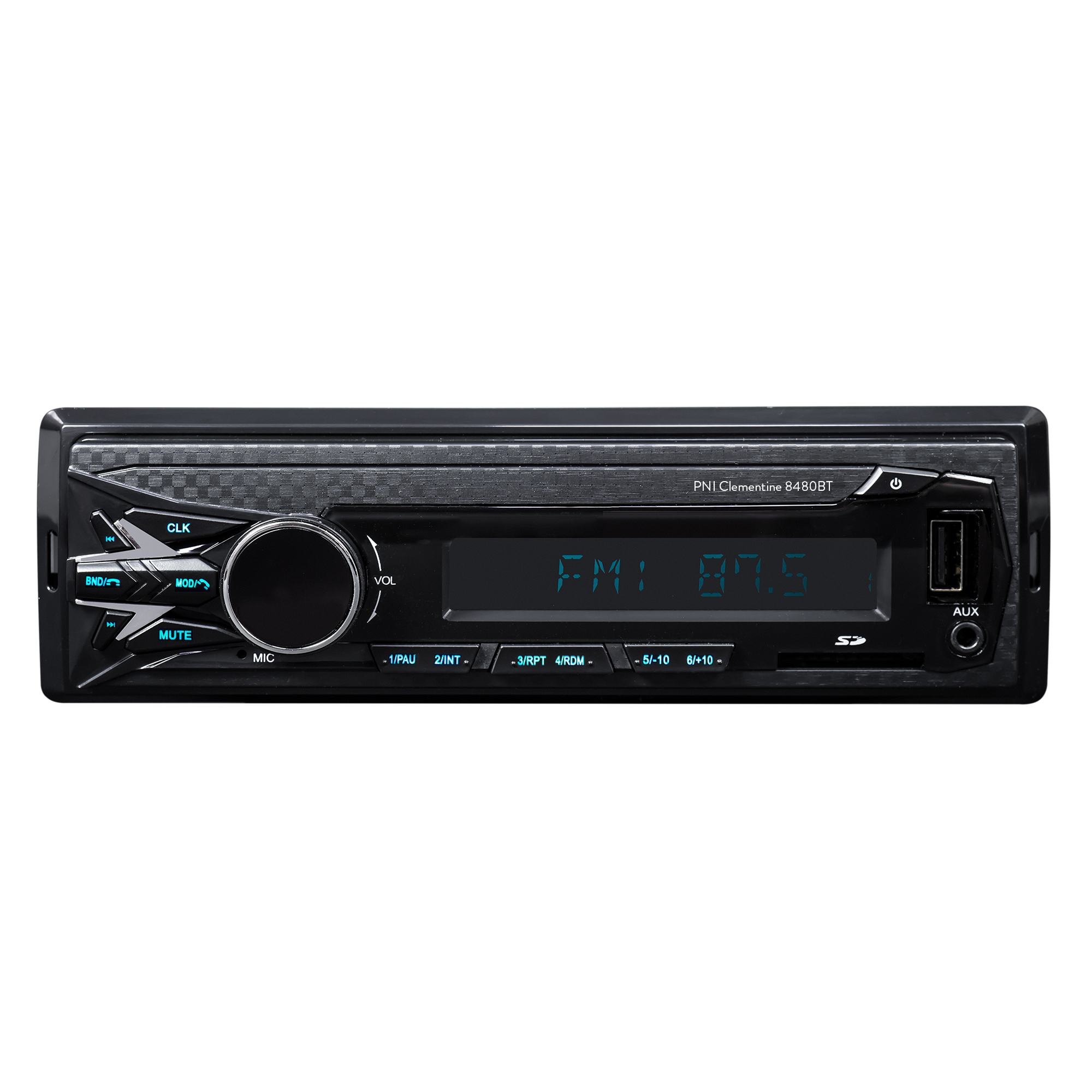 DAB si RDS radio MP3 player auto PNI Clementine 8480BT 4x45w, 12/24V, 1 DIN, cu SD, USB, AUX, RCA, Bluetooth si USB 1.5A pentru incarcare telefon image8
