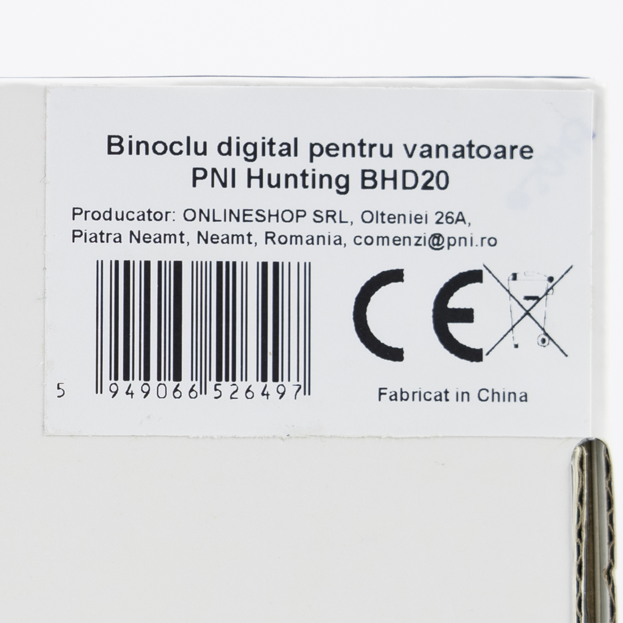 Binoclu digital pentru vanatoare PNI Hunting BHD20, 5MP, zoom 4x, display 2.0 inch, acumulator inclus PNI imagine noua 2022
