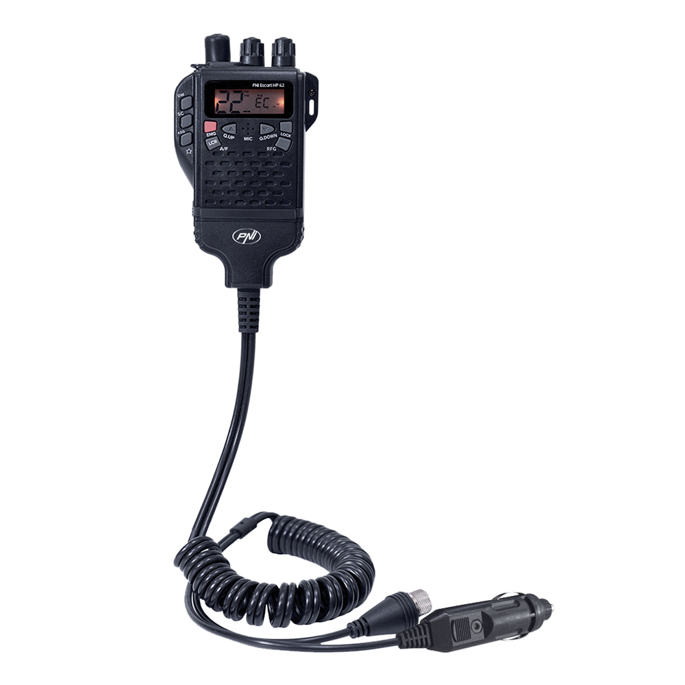 Kit Statie radio CB PNI Escort HP 62 si Antena PNI Extra 48 cu magnet inclus, German version, ASQ, RF gain image2