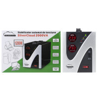 Voltage stabilizer SilverCloud 2000VA 1200W 9.1A output 230V ± 10%