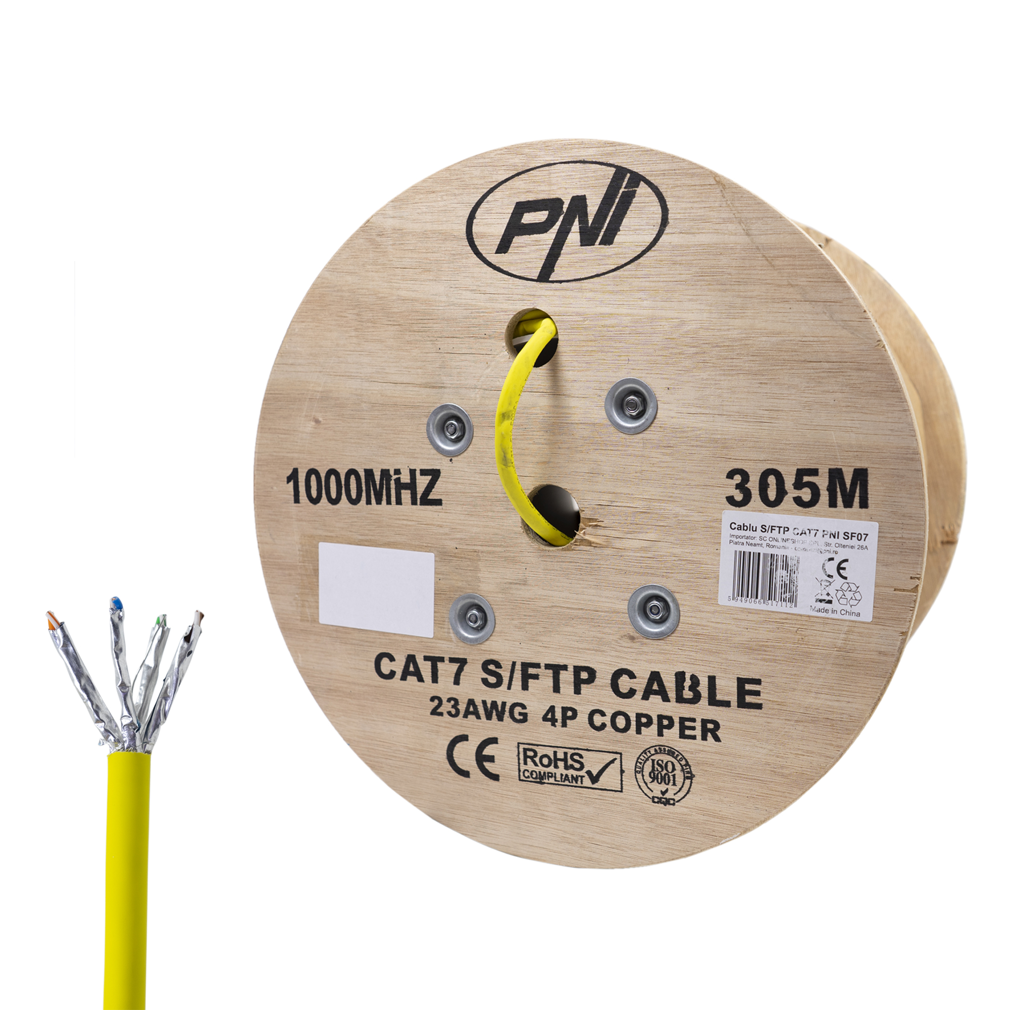 PNI S/FTP CAT7 SF07 - Cablu de înaltă viteză