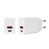 PNI CHG300 power supply with USB C port, QC3.0, PD3.0, PPS and USB-A port, 30W