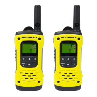 Portable PMR radio station Motorola TLKR T92 H2O IP67 set with 2 pcs Yellow