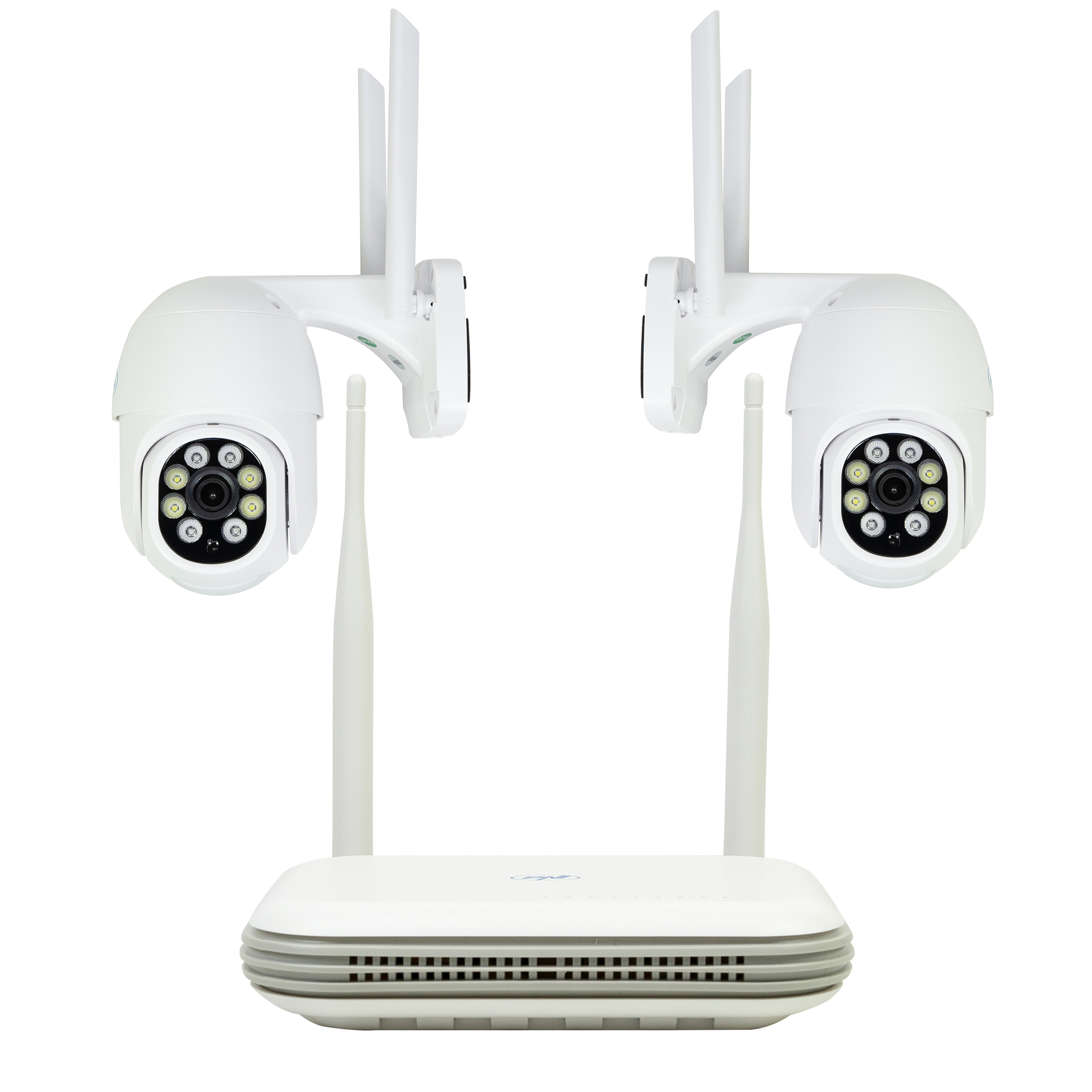 PNI House WiFi800 NVR wireless video surveillance kit and 2 outdoor PNI IP840 cameras, 8MP, 4K, IP65