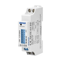 Single-phase meter ORNO OR-WE-521, 40A, MID certification, 230V, measurement class B, pulse frequency 1000 imp/kWh, IP51, white