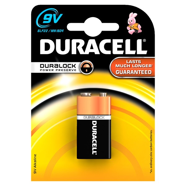 Baterie alcalina 9V Duracell Duralock cod 81427279 DURACELL imagine noua 2022
