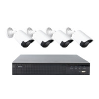 PNI House IPMAX POE22S video surveillance kit, NVR and 4 bullet cameras with 4MP