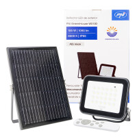 PNI GreenHouse WS100 100W LED reflector with solar panel, 10000mAh battery, remote control, adjustable timing and brightness, 6500 K, IP65