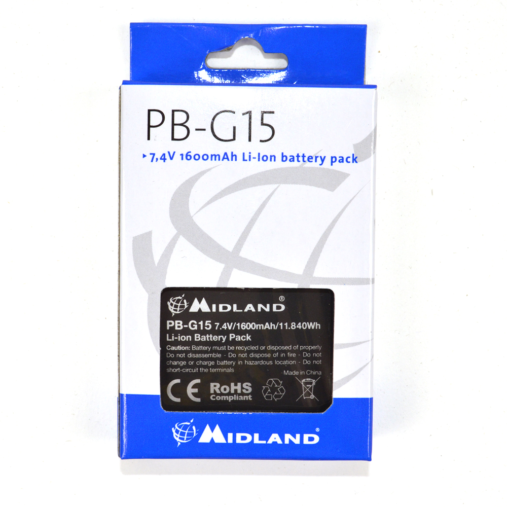 Acumulator Midland PB-G15 Li-Ion 1600 mAh pentru Statie G15 / G18 Cod C1128